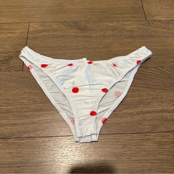 NWT For Love & Lemons Giada Sheer Polka Dot Maxi Dress - Matching Panty Size XXS - Picture 10 of 12